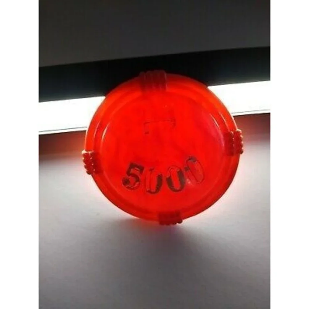 Pinball Machine Cap Vintage Original Part 1950s Red Orange Marbleized 7 5000